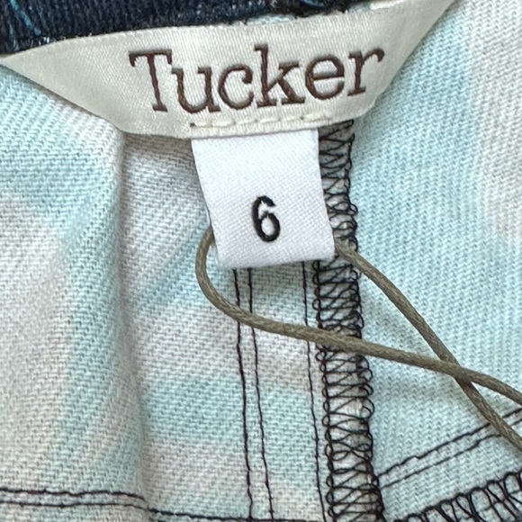 Tucker NYC Midnight Peony Stretch Organic Cotton Twill 5 Pocket Style Zipper Fly - Picture 13 of 15